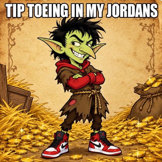 Classic Rumpelstiltskin meme card sample made with RumpelGen